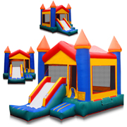 inflatable combo slide obstacle